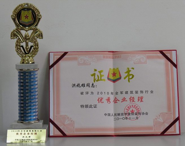 藍天公司總經(jīng)理洪兆雄被評為優(yōu)秀企業(yè)經(jīng)理 、優(yōu)秀副會長